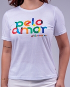 Camiseta Baby Look - Pelo Amor