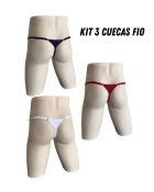kit Com 3 Cueca Fio Dental Com Regulagem - Empodera